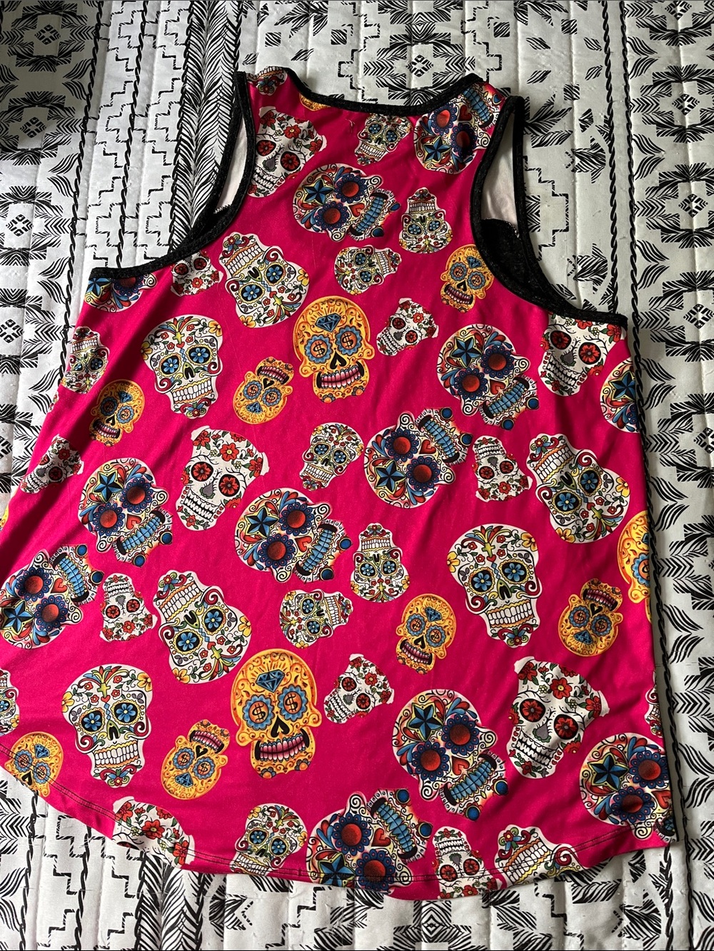 Sunshine & Rodeos Sugarskull Tank Top Size XL - Picture 6 of 6